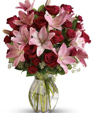 Lavish Love Bouquet with Long Stemmed Red Roses