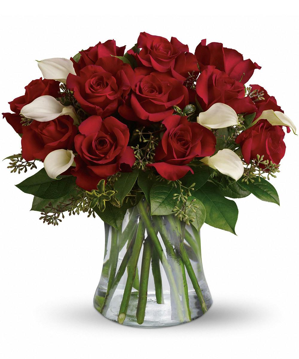 Dozen Red Roses & Callas Norton's Florist Birmingham