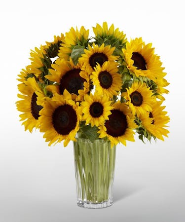 Golden Sunflower Bouquet Norton S Same Day Hoover Flowers