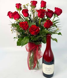Red Roses + Belle Glos Pinot Noir