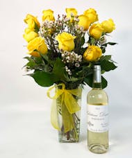 Yellow Roses + Bordeaux Blanc